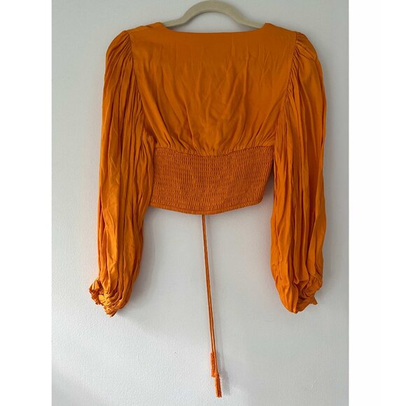 FARM Rio Orange Crop Top - Picture 2 of 5